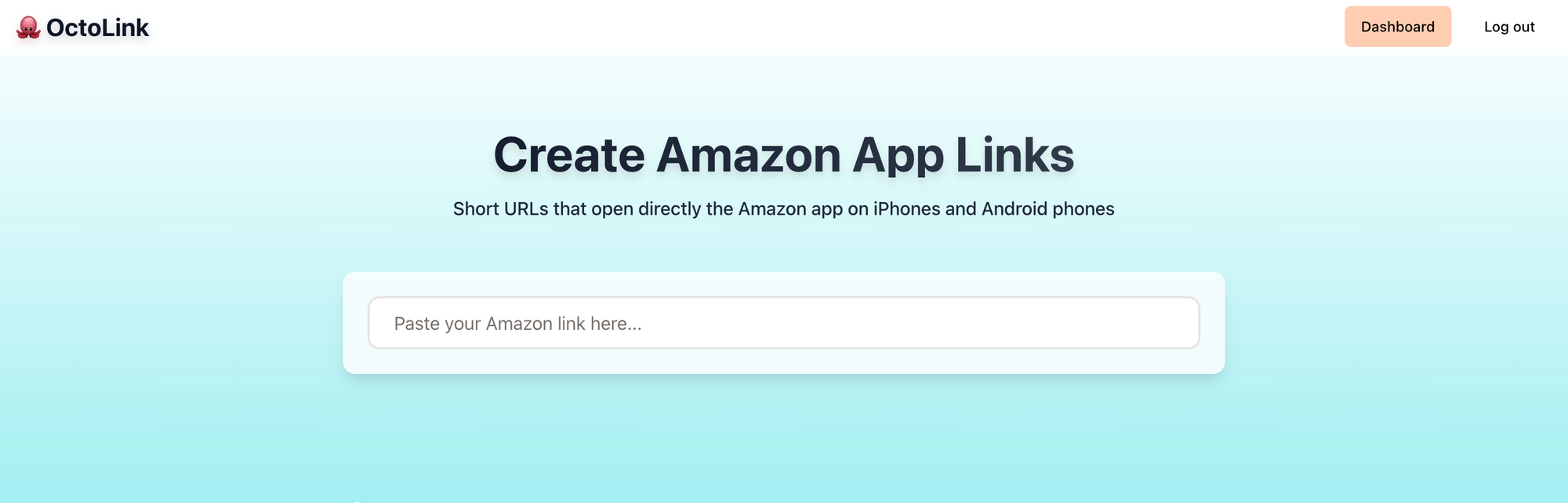 OctoLink creates mobile-friendly short links that open the Amazon app directly