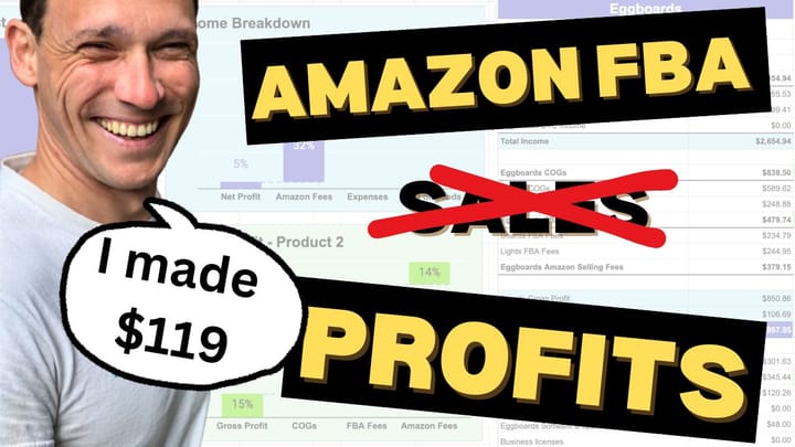 Using a simple Google Sheet to know my real Amazon FBA profits