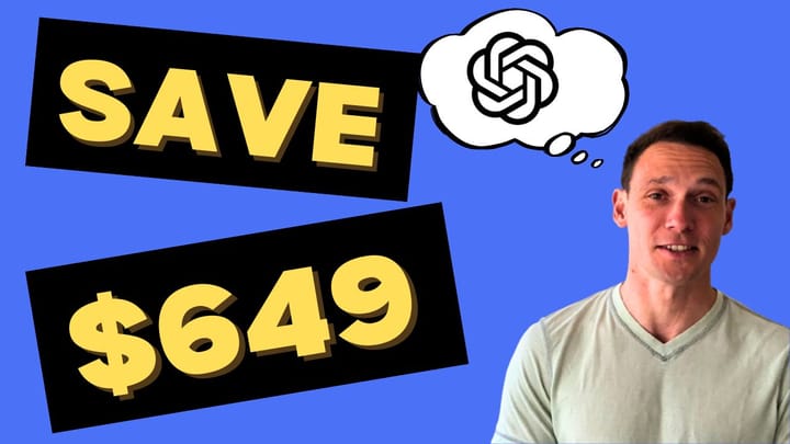 Save $649 filing Trademarks using ChatGPT as your attorney